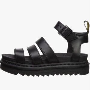 *SOLD* NIB Dr Martens Blaire Black Brando Leather Platform Sandal Womens 8